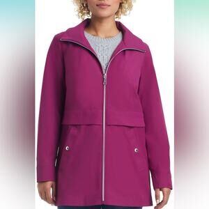 Vince Camuto Women's Lightweight Water and Wind Resistant Rain Jacket